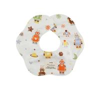 Qsvbeeqj Bavoirs polyvalents et faciles à nettoyer en coton pour bébé à motifs pour bébés et pour la bave de dentition, monde du futur, taille unique