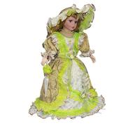 Qsvbeeqj Belle poupée triangélique en porcelaine modèle debout délicat 43,2 cm statuette en porcelaine table bureau décoration maison poupée
