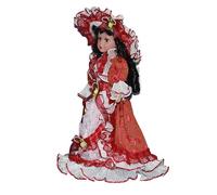 Qsvbeeqj Belle poupée triangélique en porcelaine modèle debout délicat 43,2 cm statuette en porcelaine table bureau décoration maison poupée
