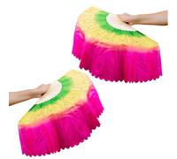 Qsvbeeqj Belly Dance - 1 paire de voiles en soie synthétique - Pour fans de danse - Pour les fans de danse du ventre - Pour les fans de danse du ventre, b, taille unique