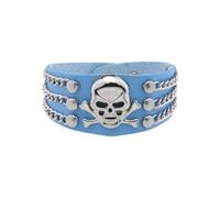 Qsvbeeqj Bijoux à main en métal motif tête de mort - Design unique - Tendance - Pour les amateurs de musique rock mettant en valeur leur personnalité et leur mode, taille unique, Comme décrit