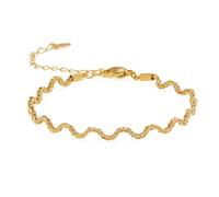 Qsvbeeqj Bijoux de poignet à la mode longueur flexible titane acier accessoires tendance pour femmes vêtements décontractés quotidiens unisexe bijoux en acier, D, selon la description, comme décrit