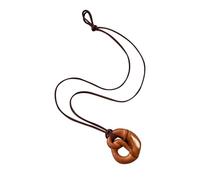 [Qsvbeeqj] Bijoux inspirés du pain fait à la main, bretzel robuste, pendentif bagel, accessoires de bijoux, costume créatif, usage quotidien