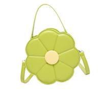 Qsvbeeqj Body croisé tendance en cuir synthétique en forme de fleur, vert