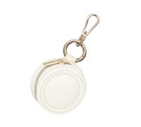 Qsvbeeqj Boîte à bijoux portable doublée de peluche avec fixations de porte-clés Stockage sûr pour bagues, colliers, voyage, fitness, taille unique, comme décrit