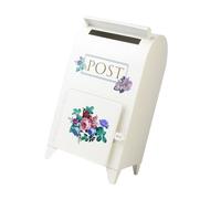 Qsvbeeqj Boîte aux lettres raffinée en métal avec revêtement anti-corrosion look européen sur le jardin et les jardins contemporains Villa Outdoor Boîte aux lettres