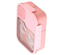 Qsvbeeqj Boîte multifonction pour préparation de repas Boîte de rangement alimentaire étanche avec compartiments et ustensiles pour le travail et pique-nique Joint en silicone Bentos
