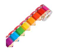 Qsvbeeqj Bordure crayon colorée 10 m pour tableau d'affichage tableau d'affichage classe tableau blanc craie décoration bulletin frontière autocollant