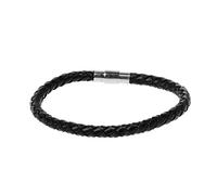 Qsvbeeqj Bracelet manchette tendance en cuir véritable tressé Kabbale porte-bonheur pour fille et garçon, taille unique, Comme décrit