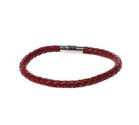 Qsvbeeqj Bracelet manchette tendance en cuir véritable tressé Kabbale porte-bonheur pour fille et garçon, taille unique, Comme décrit