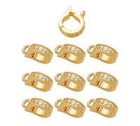 Qsvbeeqj Bracelets en métal faits à la main Fermoirs à la mode Connecteurs de bijoux Fermoir pour la fabrication de colliers Fournitures