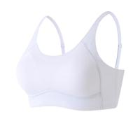 Qsvbeeqj Bralette légère pour adolescentes - Design rembourré - Tissu extensible - Mèche pour l'entraînement de danse - Décontracté - Utilisation quotidienne - Humidité, bleu clair, 90A