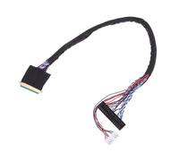 Qsvbeeqj Câble d'écran LVDS LED LCD LVDS 40 broches 6 bits avec support à deux canaux et couche extérieure en PVC flexible