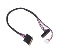 Qsvbeeqj Câble d'écran LVDS LED LCD LVDS 40 broches 6 bits avec support de deux canaux et couche extérieure en PVC flexible