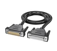 Qsvbeeqj Câble d'extension 26 AWG DB25 25 broches D-SUB DB25 connecteurs mâles femelles 50 cm-10 m câble mâle vers femelle