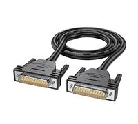 Qsvbeeqj Câble d'extension 26 AWG DB25 25 broches D-SUB DB25 connecteurs mâles femelles 50 cm-10 m câble mâle vers femelle