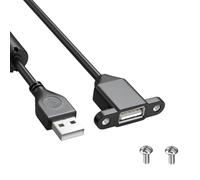 Qsvbeeqj Câble d'extension de charge USB Mâle Femelle USB 2.0 Port de Charge Support Panneau avec Trou de Vis Pour Téléphones Ordinateur Portable Souris