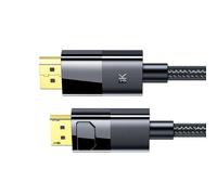 Qsvbeeqj Câble d'extension Displayport 1.4 mâle vers mâle 1.4 cordon 8K @ 60 Hz 4K @ 144 Hz 2K @ 165 Hz
