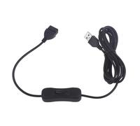 Qsvbeeqj Câble d'extension USB mâle à femelle avec commande à bouton marche/arrêt Câble d'alimentation pour documents de voyage Interrupteur USB adapté