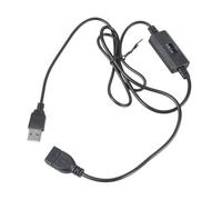 Qsvbeeqj Câble d'extension USB réglable à 3 vitesses pour ventilateur de refroidissement 5 V, pompes à eau avec tension, conception de circuit stabilisé, vitesse réglable, câble de