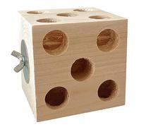 Qsvbeeqj Cage pour perroquets et perruches - Jouet d'escalade en bois naturel - Jouet de meulage molaire pour perruches et calopsittes