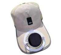 Qsvbeeqj Capuchons de ventilateur solaires rechargeables par USB avec vitesse réglable et design amovible pour les vacances et les activités de plein air