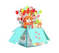 Qsvbeeqj Carte d'anniversaire pop-up 3D - Pour anniversaire, gâteau, carte de vœux, carte postale - Cadeau pour filles, enfants, femme, homme, ami - Pour toutes les occasions