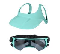 Qsvbeeqj Casques et lunettes de protection réglables pour chien - Mon pour chien perméable à l'activité extérieure - Soleil - Guérison protectrice - Lunettes de soleil et