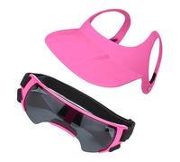 Qsvbeeqj Casques et lunettes de protection réglables pour chien - Mon pour chien perméable à l'activité extérieure - Soleil - Guérison protectrice - Lunettes de soleil et