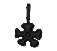 Qsvbeeqj Chaîne florale réglable en cuir PU amovible pour ami et famille, breloque de sac pour femme avec fermeture à pression, Noir , taille unique