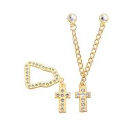 Qsvbeeqj Chapeau Clip Alloy Broche Revers Pin à la Mode Religieux Sac à Dos Insigne Bijoux Fait à la Main Cadeau pour Activités Églises