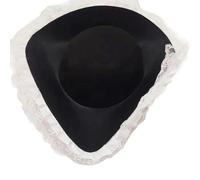 Qsvbeeqj Chapeau de boucanier avec trois coins pour les enfants et les filles pour les fêtes d'Halloween et les fêtes sur le thème du carnaval