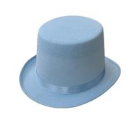 Qsvbeeqj Chapeau de cylindre plat britannique à la mode pour spectacles de costume de magicien spectacles de théâtre musical chapeaux de cylindre pour adultes enfants chapeau de magicien pour enfants