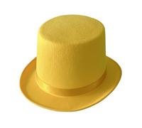 Qsvbeeqj Chapeau de cylindre plat britannique à la mode pour spectacles de costume de magicien spectacles de théâtre musical chapeaux de cylindre pour adultes enfants chapeau de magicien pour enfants