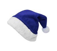 Qsvbeeqj Chapeau de Père Noël décoratif en peluche pour adultes et enfants - Accessoire de costume pour occasions spéciales - Couvre-chef festif