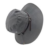 Qsvbeeqj Chapeau de protection solaire respirant à séchage rapide Unisexe Design seau large, gris foncé, taille unique