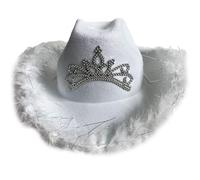 Qsvbeeqj Chapeau Fedoras Vintage Country Western Chapeau Cowgirls Garnitures en fourrure Cowgirls pour fête Accessoires photo Headwaer Cadeaux Western Cowgirl Noir