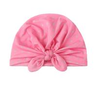 Qsvbeeqj Chapeau turban pour enfants avec décorations à pois, bonnet fœtal confortable, joli bonnet noué à la mode, pour bébé chapeau élastique d'hôpital, A, Taille Unique