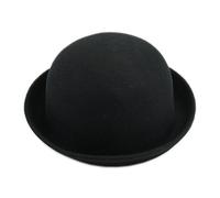 Qsvbeeqj Chapeau vintage femme unisexe en laine, chapeau melon idéal pour un usage quotidien ou pour des occasions spéciales, Noir , Taille Unique