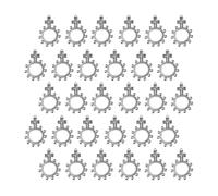 Qsvbeeqj Chapelet de poche 30 pièces - Chapelet de poche - Anneaux de chapelet crucifix pour prière, fête prénatale, baptême, cadeau de prière catholique