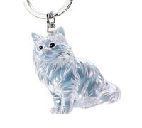 Qsvbeeqj Chaton commémoratif Forme Animal de Compagnie Sac Attrape-Cheveux Pendentif Accessoires de Voyage pour L'entretien quotidien des Cheveux Mignon Conteneur en Forme de Chat