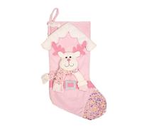 Qsvbeeqj Chaussette de Noël élégante Bâton de Noël accrocheur avec impression qui convient à tous les amateurs de Noël
