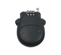 Qsvbeeqj Code flexible à 4 figures antivol solide télescope noyaux en acier pour bagages pour protéger le vol