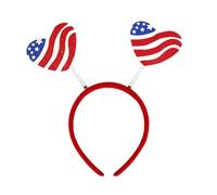 Qsvbeeqj Coiffe Jour de l'Indépendance Couvre-chef pour drapeaux patriotiques pour marché du 4 juillet Bandeau Accessoires pour cheveux patriotiques