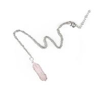 Qsvbeeqj Collier avec pendentif hexagonal en cristal de guérison - Vintage - Bijoux spirituels - Collier en pierre enroulée - Pour femmes, filles, amis, pierres de guérison, comme décrit