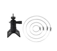 Qsvbeeqj Collier de serrage réglable en acier inoxydable jante poteaux de tuyau support de montage engrenage à vis sans fin pour caméras de sécurité CCTV accessoires bébé