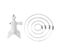Qsvbeeqj Collier de serrage réglable en acier inoxydable jante poteaux de tuyau support de montage engrenage à vis sans fin pour caméras de sécurité CCTV accessoires bébé
