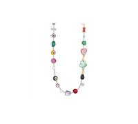 Qsvbeeqj Collier en céramique fait à la main avec des perles de verre colorées Bijoux d'été Cadeau Plage légère pour votre fleur en céramique, taille unique, comme décrit, Comme décrit