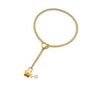 [Qsvbeeqj] Collier polyvalent de style cubain avec pendentif étoile et accessoires réglables en forme de cœur, pratique à transporter, parfait pour un usage quotidien décontracté