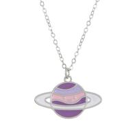 Qsvbeeqj Collier pour femme élégant avec pendentif planète - Collier polyvalent en alliage - Bijou décoratif pour un usage quotidien, Métal, Zircone cubique